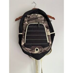 Oakley Camo Gearbox Backpack Black Tan Multiple Pockets Adjustable Straps